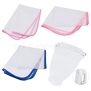 4Pcs 4 Style Iron Shoe Cover & Polyester Mat and Nylon Heat Resistant Protective Mesh Cloth & Pad, Mixed Color, 233~900x158~490x0.5~6mm, 1pc/style(TOOL-CA0001-14)