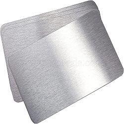 Stainless Steel Card, Stainless Steel Color, 85x55.5x0.9mm(DIY-NB0004-82)