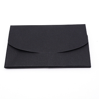 Kraft Paper Envelopes, Rectangle, Black, Finished Product: 10.5x16x0.5cm