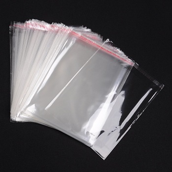 OPP Cellophane Bags, Rectangle, Clear, 27x20cm, Unilateral Thickness: 0.035mm, Inner Measure: 23x20cm