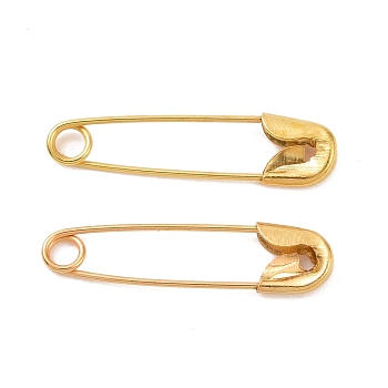 Iron Safety Pins, Golden, 20x5x1.5mm, 1000pcs/bag
