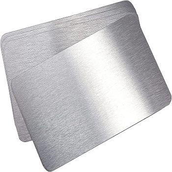 Stainless Steel Card, Stainless Steel Color, 85x55.5x0.9mm