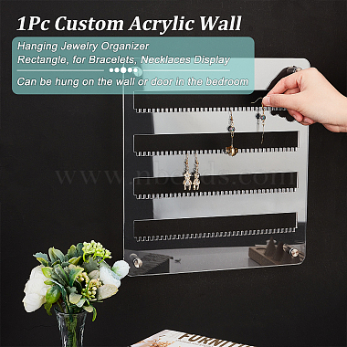 1Pc Custom Acrylic Wall Hanging Jewelry Organizer(AJEW-NB0003-46)-3