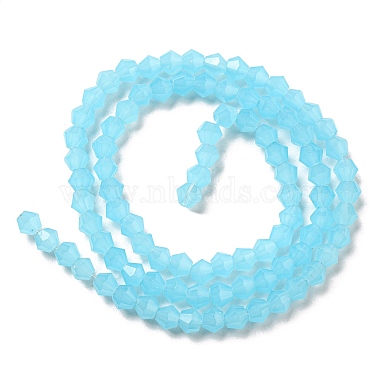 Imitation Jade Glass Beads Strands(GLAA-F029-J4mm-03)-2