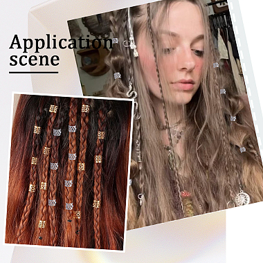 50Pcs Aluminum Dreadlocks Beads Hair Decoration(OHAR-SC0001-03S)-5