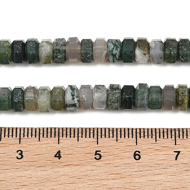 naturelles agate perles brins(G-G317-A26-3X6MM)-5