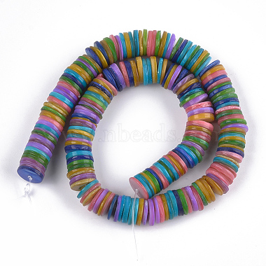 Dyed Freshwater Shell Beads(SHEL-T010-03)-2
