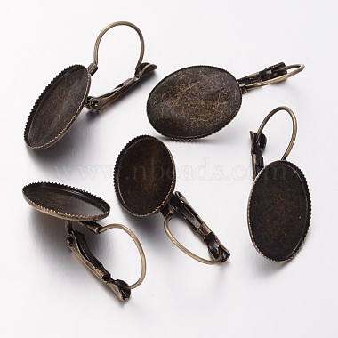 Antique Bronze Brass Earring Hoop