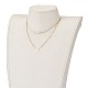 (vente d'usine de fêtes de bijoux) colliers pendentif initial en coquille naturelle(NJEW-JN03298-06)-5
