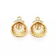 Brass Micro Pave Clear Cubic Zirconia Charms(KK-S360-147-NR)-1