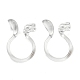 Resin Clip-on Earring Findings(X1-FIND-H046-15)-1