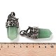 Natural & Synthetic Mixed Gemstone Faceted Sword Pendants(G-Q163-01AS)-4