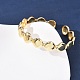 Brass Cuff Bangles for Women(BJEW-C140-29G)-3
