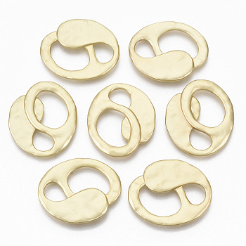 Alloy Pendants, Matte Style, Cadmium Free & Nickel Free & Lead Free, Real 14K Gold Plated, 30x36x3.5mm, Hole: 8x10mm & 10x17mm