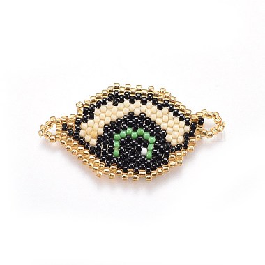 MIYUKI & TOHO Handmade Japanese Seed Beads Links(SEED-A029-BK02)-2