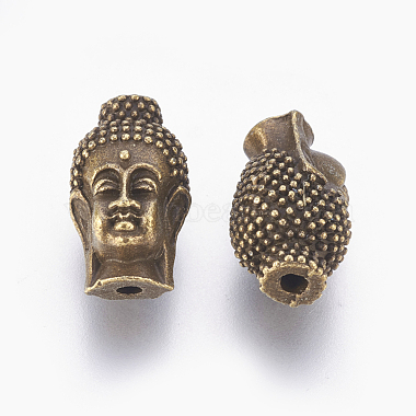 Tibetan Style Buddha Head Alloy Beads(X-TIBEB-7482-AB-FF)-2