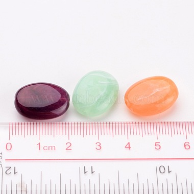 Mixed Acrylic Gemstone Beads Oval Beads(X-PGB277Y)-4