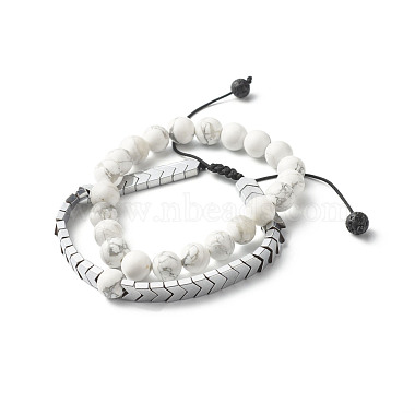 White Howlite Bracelets