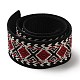 Ethnic Style Embroidery Polyester Ribbons(OCOR-WH0082-45A)-1