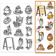 Custom PVC Plastic Clear Stamps, for DIY Scrapbooking, Photo Album Decorative, Cards Making, Food, 160x110mm(DIY-WH0618-0065)