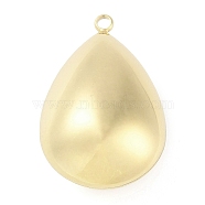 Ion Plating(IP) 304 Stainless Steel Pendants, Manual Polishing, Teardrop Charm, Real 18K Gold Plated, 28x18x12.5mm, Hole: 1.8mm(STAS-P366-58G)