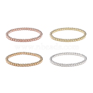 Synthetic Hematite Round Beaded Stretch Bracelet, Gemstone Jewelry for Women, Mixed Color, Inner Diameter: 2-1/8 inch(5.5cm), Beads: 4.5mm(BJEW-JB08581)