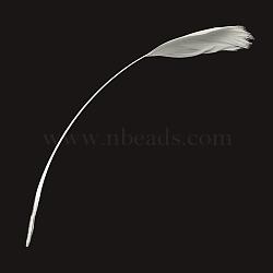 Fashion Goose Feather Costume Accessories, White, 130~190x12~38mm(FIND-Q040-21A)