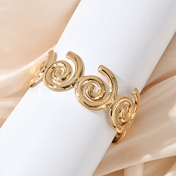 Vortex 304 Stainless Steel Cuff Open Bangles, Ion Plating(IP), Golden, Inner Diameter: 2-5/8x1-3/4 inch(6.55x4.4cm)(BJEW-L610-15G)