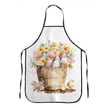 Easter Theme Polyester Sleeveless Apron, with Double Shoulder Belt, Colorful, 800x600mm
