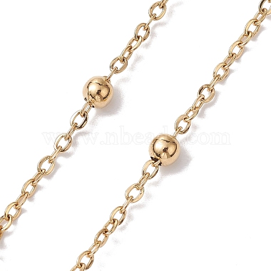 chaîne à maillons en perles de verre fleur(AJEW-JB01207-01)-3