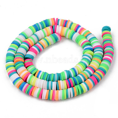Handmade Polymer Clay Beads Strands(CLAY-R089-4mm-105)-2