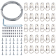 Steel Wire Assorted Findings Kit(FIND-WH0096-15)-1