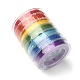 7 rouleaux 7 couleurs jeu de cordes en cristal élastique plat(EW-YW0001-09)-7