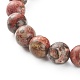 Natural Leopard Skin Jasper Round Beads Yoga Stretch Bracelet for Men Women(BJEW-JB06928)-8