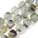 Natural Green Lodolite Quartz/Garden Quartz Beads Strands(G-Q010-A18-01)-1