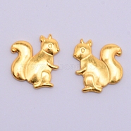 Alloy Cabochons, UV Resin Filling Materilal, Cadmium Free & Lead Free, Squirrel, Golden, 16x14x1.5mm(PALLOY-TAC0012-42G-RS)