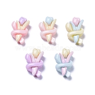 Opaque Cute Resin Decoden Cabochons, Mixed Color, Flower, 13x8.5x5mm(RESI-B024-03L)