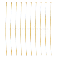 150Pcs Brass Flat Head Pins, Long-Lasting Plated, Real 18K Gold Plated, 24 Gauge, 51x0.5mm(KK-DC0003-81)