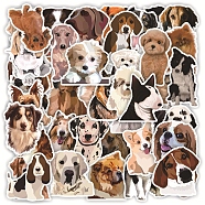 50Pcs PVC Waterproof Dog Sticker Labels, Self-adhesion, for Suitcase, Skateboard, Refrigerator, Helmet, Mobile Phone Shell, Peru, 40~60mm(STIC-PW0025-02)