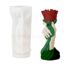 3D Holy Cup DIY Candle Silicone Statue Molds, for Portrait Sculpture Portrait Sculpture Scented Candle Making, June Rose, 16.2x7.5x6.3cm, Inner Diameter: 5.6cm(DIY-K064-02C)