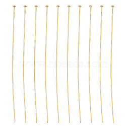 150Pcs Brass Flat Head Pins, Long-Lasting Plated, Real 18K Gold Plated, 24 Gauge, 51x0.5mm(KK-DC0003-81)