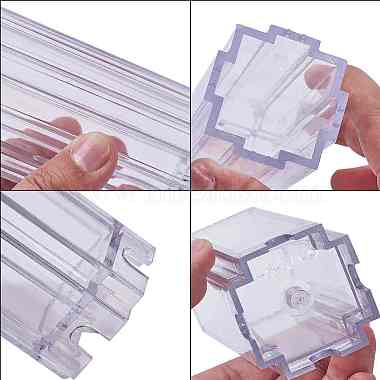 Transparent Plastic Candle Molds(AJEW-SC0001-18)-4