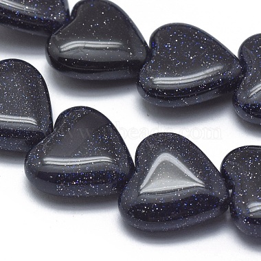 Synthetic Blue Goldstone Beads Strands(G-G793-15A-02)-3