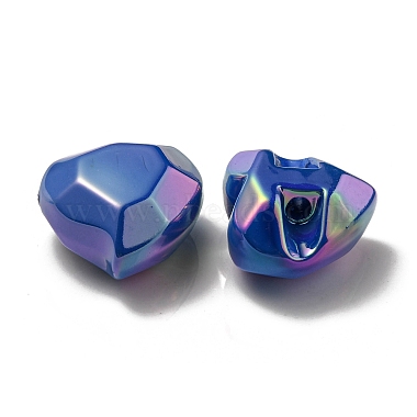 UV Plating Rainbow Iridescent Acrylic Beads(OACR-P010-03D)-3