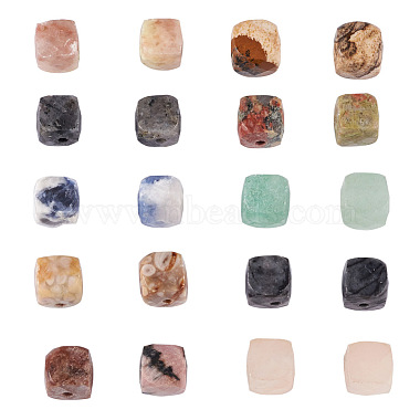 fashewelry 100шт. 10 бусины из натуральных драгоценных камней в стиле(G-FW0001-20)-3