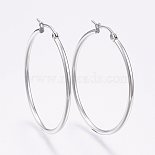 Ring Stainless Steel Earrings(X-EJEW-F105-06P)