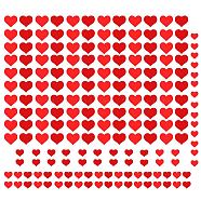 PVC Wall Stickers, Wall Decoration, for Valentine's Day, Heart Pattern, 950x390mm, 2 sheets/set(DIY-WH0228-551)