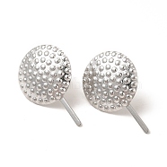 304 Stainless Steel Lollipop Stud Earrings for Women, Stainless Steel Color, 27x17mm, Pin: 0.8mm(EJEW-I281-16P)