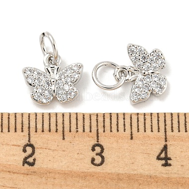 Rack Plating Brass Micro Pave Clear Cubic Zirconia Pendants(KK-B093-13C-P)-3