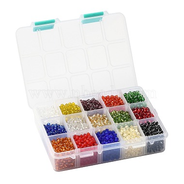 375G 15 Colors Glass Seed Beads(SEED-JP0004-01-4mm)-6